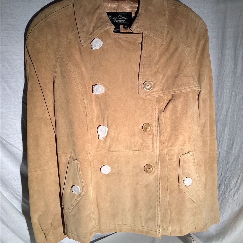 Terry Lewis genuine suede leather jacket.